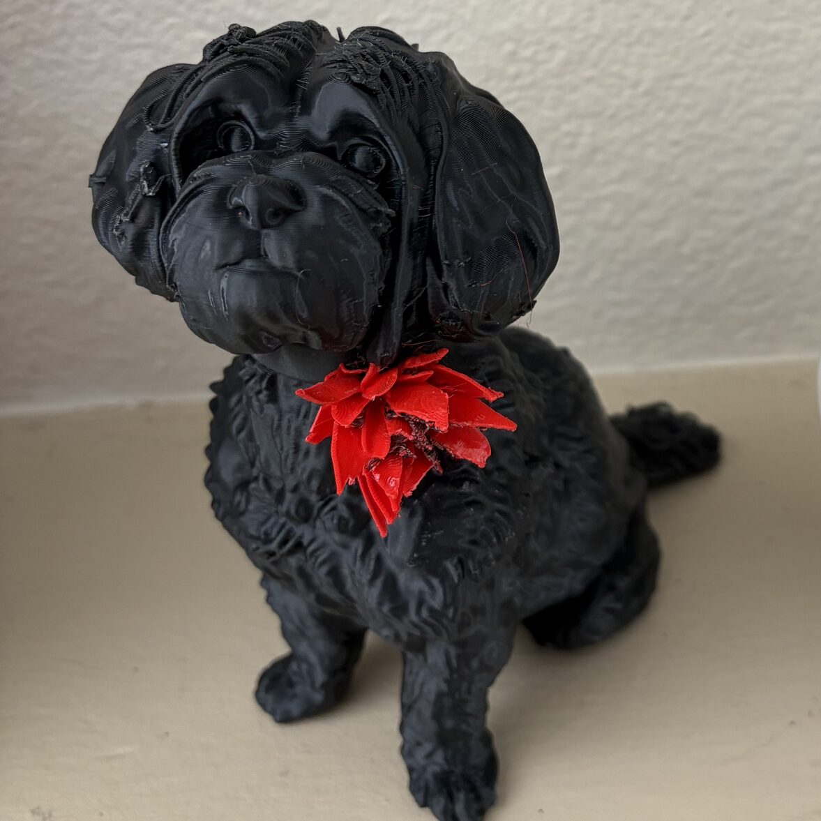 a little shih-tzu en figurine imprimée en 3D