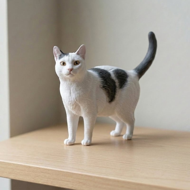 A tabby cat keepsake created in full color